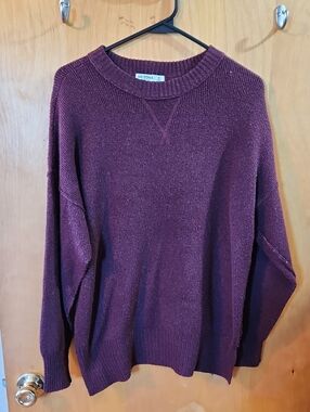 Arizona Jean Company Ribbed Knit Sweater in Plum